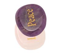 LIGIGWASH Natural Crystal Agate Healing Palm Stones with Engraved Inspirational Words Unique Chakra Gemstones for Meditation and Spiritual Balance Thoughtful Gift Keepsakes