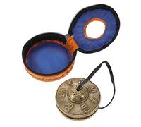 LIGIGWASH Nepalese Copper Meditation Bell Cymbals Small Percussion Instrument with Long Clear Ringing Tone for Yoga Mindfulness and Travel Use