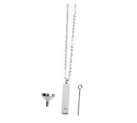 LIGIGWASH Openable Titanium Steel Urn Necklace Pendant Diamonds for Ashes Memorial Jewelry for Men and Women Cremation Pendant for Remembrance