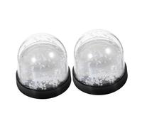 LIGIGWASH Photo Frame Snow Globe Craft Kit 2Pcs Sublimation Snow Globes for Office and Home Holiday Personalization