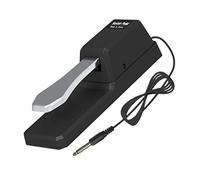 LIGIGWASH Piano Sustain Pedal with Round Jack Metal Damper Foot Pedal with Polarity Reversal and Cable Portable Piano Accessory for Electronic Keyboards