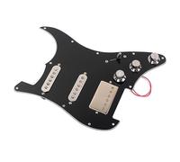 LIGIGWASH Ply Loaded Pickguard with Pickups for Electric Guitar Black Features Single Coil Humbucker Easy Installation Durable Material Guitar Accessory
