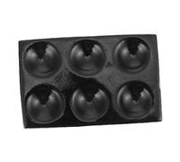 LIGIGWASH Porcelain Reaction Plate Black Ceramic Plate Multifunctional Laboratory Experiment Board for Chemical Analysis Teaching and Research Use