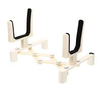 LIGIGWASH Portable Foldable Violin Display Stand with Pu Material and White Finish Telescopic Violin Storage Rack from Toppling for Home or Studio Use
