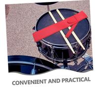 LIGIGWASH Portable PU Leather Drumstick Storage Bag Dual Holder for Drummers and Stylish Carrying Case with Hanging Design Protective Travel Pouch for Drumsticks and Mallets