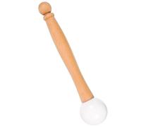 LIGIGWASH Portable Rubber Singing Bowl Striker with Wooden Handle Durable Sound Bowl Mallet for Yoga Meditation and Chakra Sound Healing Smooth Polished Surface Reduces Wrist Fatigue