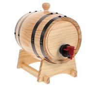 LIGIGWASH Portable Wooden Wine Barrel Bucket Retro Oak Beer Barrel for Home Bar Kitchen Dining Decor Handcrafted Rustic Drink Container Men and Fathers Random Color