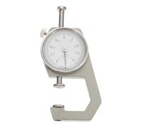 LIGIGWASH Precision Flat Head Leather Thickness Gauge DIY Measuring Tool with White Dial for Jewelry Crafts Pearl Beads and Paperboard Materials