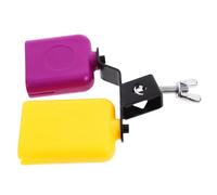LIGIGWASH Professional Block Drum Kit Cowbell Accessory High Low Tone Fish Cowbell Sturdy Lightweight Design for Drums Easy to Install for Music Interest
