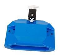 LIGIGWASH Professional Cow Bell for Drum Set with Smooth Surface and Bright Timbre, Blue Plastic and Stainless Steel Percussion Instrument, for Beginners and Professionals in Musical