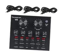 LIGIGWASH Professional Live Sound Card and Dj Mixer Set for Mobile Streaming with Usb External Audio Mixer, Voice Changer, Multi-effects Sound Board for Recording, Karaoke, Podcasting, and Gaming