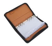 LIGIGWASH PU Loose Leaf Pill Organizer Bag with Zippered Compartments Lightweight Travel Medication Holder for Vitamins and Small Essentials Portable Day Supplement Storage Pouch