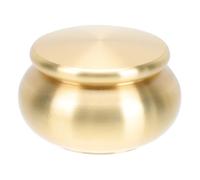 LIGIGWASH Pure Copper Decorative Tea Pot Incense Material Storage Jar with Airtight Lid Mini Portable Container for Powder Ointment and Spices Organizer