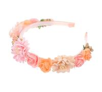 LIGIGWASH Realistic Floral Headpiece Lightweight Flower Headband for Bride Wedding Elegant Sweet Romantic Hair Accessory for Women