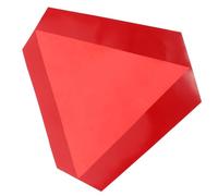 LIGIGWASH Reflective Slow Moving Vehicle Sign Triangle with Adhesive Backing Aluminum Safety Warning for Cars Trucks Trailers Multifunctional Low Speed Warning Board