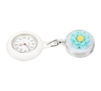 LIGIGWASH Retractable Clip-on Nurse Watch for Women and Doctors with Quartz Movement and Glass Dial, Convenient to Carry Hanging Lapel Brooch Fob Watch, Charming Temperament Design
