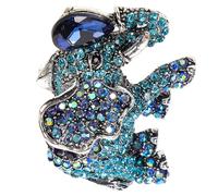 LIGIGWASH Rhinestone Inlaid Elephant Brooch Pin Creative Alloy Suit Decoration Multi-purpose Party Accessory for Women Colleagues and Friends