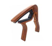 LIGIGWASH Rosewood Folk Guitar Capo Clamp for Acoustic Electric Guitar Ukulele Violin Bass Aluminum Alloy Key Trigger for Precise Tune Change Easy Repositioning Without Tuning Disturbance