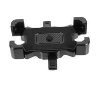 LIGIGWASH Rotatable Bike Cellphone Holder with One-hand Lock Stable Phone Storage Stand for Bicycle and Motorcycle Handlebar Easy Install Black U-shaped Mount with EVA Decoration