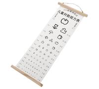 LIGIGWASH S Visual Testing Chart Eye Exam Wall Hanging for Home Use Clear Printed Standard Eye Test Chart for Boys and Practical
