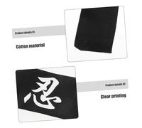 LIGIGWASH Samurai Japanese Headband Karate Sports Wide Headband for Men Karate Ninja Party