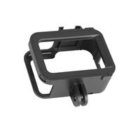 LIGIGWASH Shock-resistant Wear-resistant Action Camera Shell Frame with Side Opening for Charging Cold Shoe Mount Compatible with Gopro Black Protective Housing Case