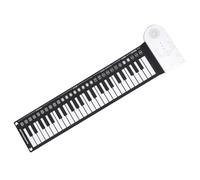 LIGIGWASH Silicone 49 Key Foldable Roll Up Electronic Piano Portable Roll Up Keyboard Piano 49 Keys Flexible Soft Silicone for Easy Carry and Practice