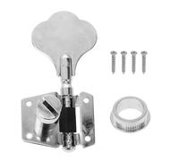 LIGIGWASH Silver Bass Tuning Pegs and Replace Old Tuning Pegs Electric Guitar Machine Heads Set, Steel Plate and Iron Construction to Improve Sound Suitable for Bass String Instruments
