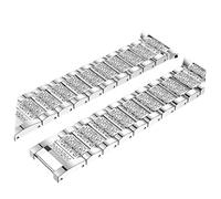 LIGIGWASH Silver Metal Alloy Watch Band with Rhinestones Compatible for Fitbit Blaze Hr Stylish Replacement Strap with Watch Frame Durable Comfortable Wrist Accessory