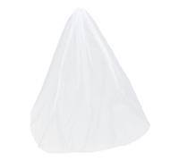 LIGIGWASH Simple Long Floor Bridal Veil with Comb Elegant Single Layer Wedding Accessory in Pure White Meters for Brides Smooth Flowing Design Easy to Attach