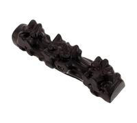 LIGIGWASH Solid Wood Bamboo Flute Stand with Carved Traditional Design for Secure Display and Organization Versatile Holder for Bamboo Flutes and Pens Elegant Wooden Rack for Home Music