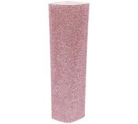 LIGIGWASH Sparkling Rhinestone Microphone Sleeve Wireless Handheld Mic Handle Protector Decorative Cover for Concerts Karaoke Stage Shows Pink Diamond Bling