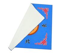 LIGIGWASH Square Mahjong Game Tablecloth Blue Non-slip Silent Poker Game Cover Thick Table Mat for Home Hotel Office Board Use