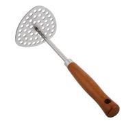 LIGIGWASH Stainless Steel Potato Crusher with Ergonomic Handle Triangle Manual Masher for Mashing Potatoes Vegetables Fruits Easy to Clean Kitchen Gadget for Family and Commercial Use