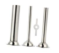 LIGIGWASH Stainless Steel Sausage Making Accessories Set Meat Grinder Parts with Nozzle Tubes for Home Use Mincing Machine