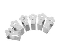 LIGIGWASH Stainless Steel Tablecloth Clips Silver Nonslip Table Cloth 6pcs for Table Cover with Sturdy Material and Multipurpose Application , for Indoor Dining Occasions and Picnic Use