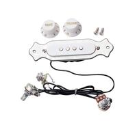 LIGIGWASH String White Shell Soundhole Pickup for Acoustic Guitar Volume Tone Control Knob Magnetic