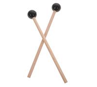 LIGIGWASH Synthetic Drum Mallets with Comfortable Grip 2pcs Black to Create Beautiful Sound for Tuning Fork and Glockenspiel for Children Practicing The Drum