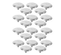 LIGIGWASH Tactile Studs with Pineapple Texture Stainless Steel 20pcs Raised Patterned Surface Anti-slip Floor Markers for Visually Impaired for Public Pathways and Transit Spaces