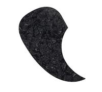 LIGIGWASH Teardrop Guitar Pickguard Scratching Plate for Folk Acoustic Guitar Mild Material Protective Guard Sticker Easy to Install and Replace Black