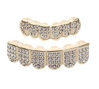LIGIGWASH Teeth Grills for Hip Hop Fashion Ready to Wear Mouth Decorations Lightweight and Durable Grill for Parties and Cosplay Fun Jewelry Accessory