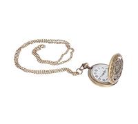 LIGIGWASH Three-Dimensional Pattern Pocket Watch Unisex Watch Men Arabic Numbers Necklace Style