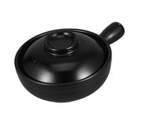 LIGIGWASH Traditional Chinese Clay Casserole for Stove Top Authentic Pottery Cooking Pot Lid for Rice Cooking and Household Kitchen Use
