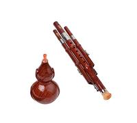LIGIGWASH Traditional Chinese Hulusi Cucurbit Flute for Beginners Smooth Burr Surface Easy to Hold and Play Handmade Wind Instrument Music Practice Students and Adults