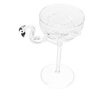 LIGIGWASH Transparent Flamingo Wine Goblet Cocktail Glass Unique Stemware for Weddings Parties Bars Bridal Showers Christmas and Home Use