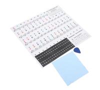 LIGIGWASH Transparent Piano Keyboard Stickers for Keys Removable Note Labels with Music Guide for Beginner Electronic Pianos Easy to Install and Identify Notes
