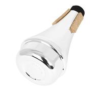 LIGIGWASH Trumpet Mute for Beginners Abs Lightweight Silencer Silver Practice Mute for Jazz and Children's Music Lessons