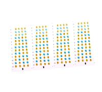 LIGIGWASH Ukulele Scale Stickers 4 Sheets Pvc Guitar Scale Decals Practice Guide Fingerboard Stickers Easy to Understand for Beginner Players
