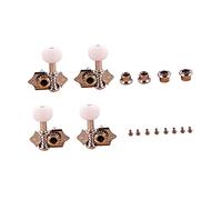 LIGIGWASH Ukulele Tuning Pegs 2l2r Ivory White String Tuning Keys Classical Guitar Parts Instrument Accessories Compatible Ukulele and Guitar