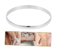 LIGIGWASH Unisex Stainless Steel Bangle Simple Metal Wristband Reusable Bracelet Gift for Women Men Party Festive Occasion Accessory